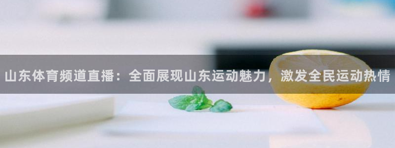 蜘蛛体育直播免费高清在线观看：山东体育频道直播：全面展现山东运动魅力，激发全民运动热情